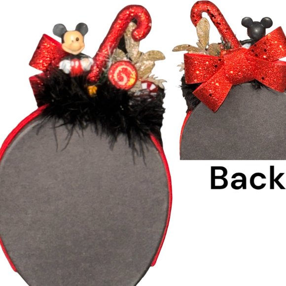 Christmas Headband, Mickey Mouse Hair Accessory, Disney Inspired Gift, Holiday main image 9